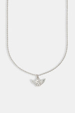 15mm Micro Cherub Necklace - White